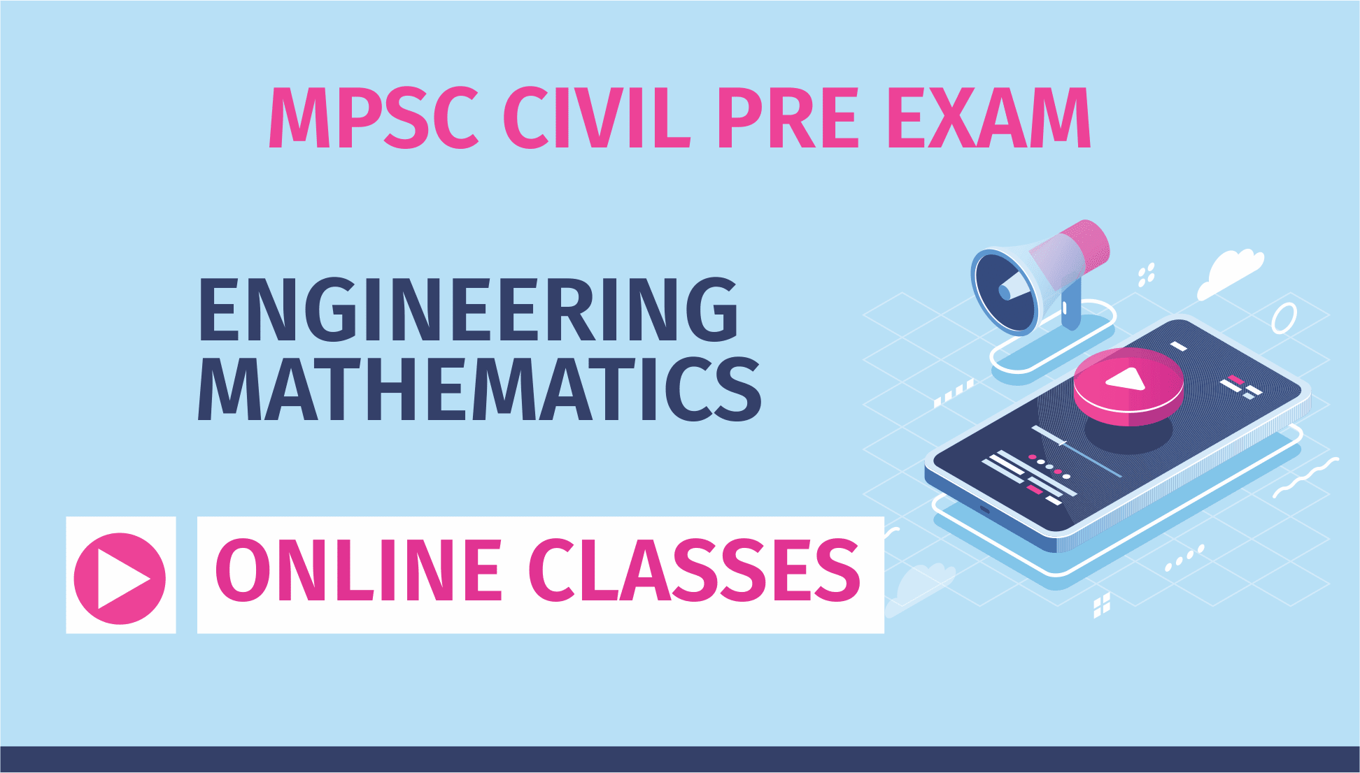 ENGINEERING MATHEMATICS - MPSC CIVIL PRE EXAM - ONLINE VIDEO LECTURES